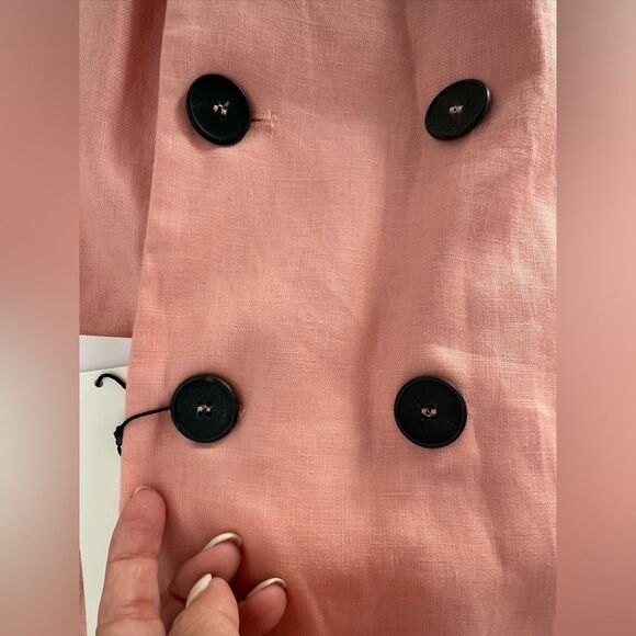 NWT ZARA LINEN BLAZER - Picture 8 of 9
